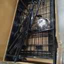 Vagger 4x4x5FT Outdoor Dog Kennel for Large Dogs,Extra Large Welded Wire Fence Playpen for Outside,Newly Upgraded Security Door Lock and Panel Connector/UV-Resistant Waterproof Roof Cover