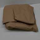 ULTCOVER Rectangular Patio Heavy Duty Table Cover - 600D Tough Canvas Waterproof Outdoor Dining Table and Chairs General Purpose Furniture Cover Size 76L x 54W x 28H inch (Brown)