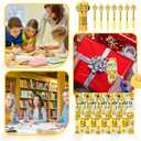 25 Sets Smile Pens Bulk Happy Face Ballpoint Pens with Bookmarks Appreciation Gifts for Students Teachers Employee School Classroom Office Party Favors