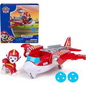 PAW Patrol: Air Rescue Marshall Action Figure & Hero Hydro Airplane Toy with Projectile Launcher & 2 Projectiles, Kids Toys for Boys & Girls Ages 3+