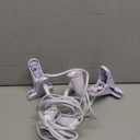 2 Pack Clip on Light E26/E27 Clamp Light Socket with Plug and Switch 360 Flexible Rotatable for Bedroom Reading Home Office Lighting Clip Lamp White (No Bulb)