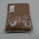 NICETOWN Blackout Draperies Curtains for Kids Room, Window Treatment Thermal Insulated Solid Grommet Blackout Drape Panels for Bedroom (Gold Brown, Set of 2, 60 by 84 inches)