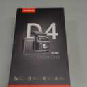 Kingslim D4 Dual Dash Cam with Built-in WiFi GPS, Front 4K/2.5K Rear 1080P for Cars , 3" IPS Touchscreen 170 FOV Dashboard Camera with Sony Starvis Sensor, Support 256GB Max