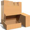 12x9x4 inches Shipping Boxes Set of 20, Corrugated Cardboard Boxes Literature Mailer Boxes Gift Boxes Small Boxes for Shipping Wrapping Mailing Packaging Small Business, Brown