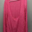 Lilosy Sexy Long Sleeve Mesh Swimsuit 3 Pieces Cover Up Bikini Set (Large, Bright Red)