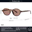 Retro Oval Sunglasses for Women Men Trendy Small Face Round Sunnies 90s Vintage Style UV400 Protection