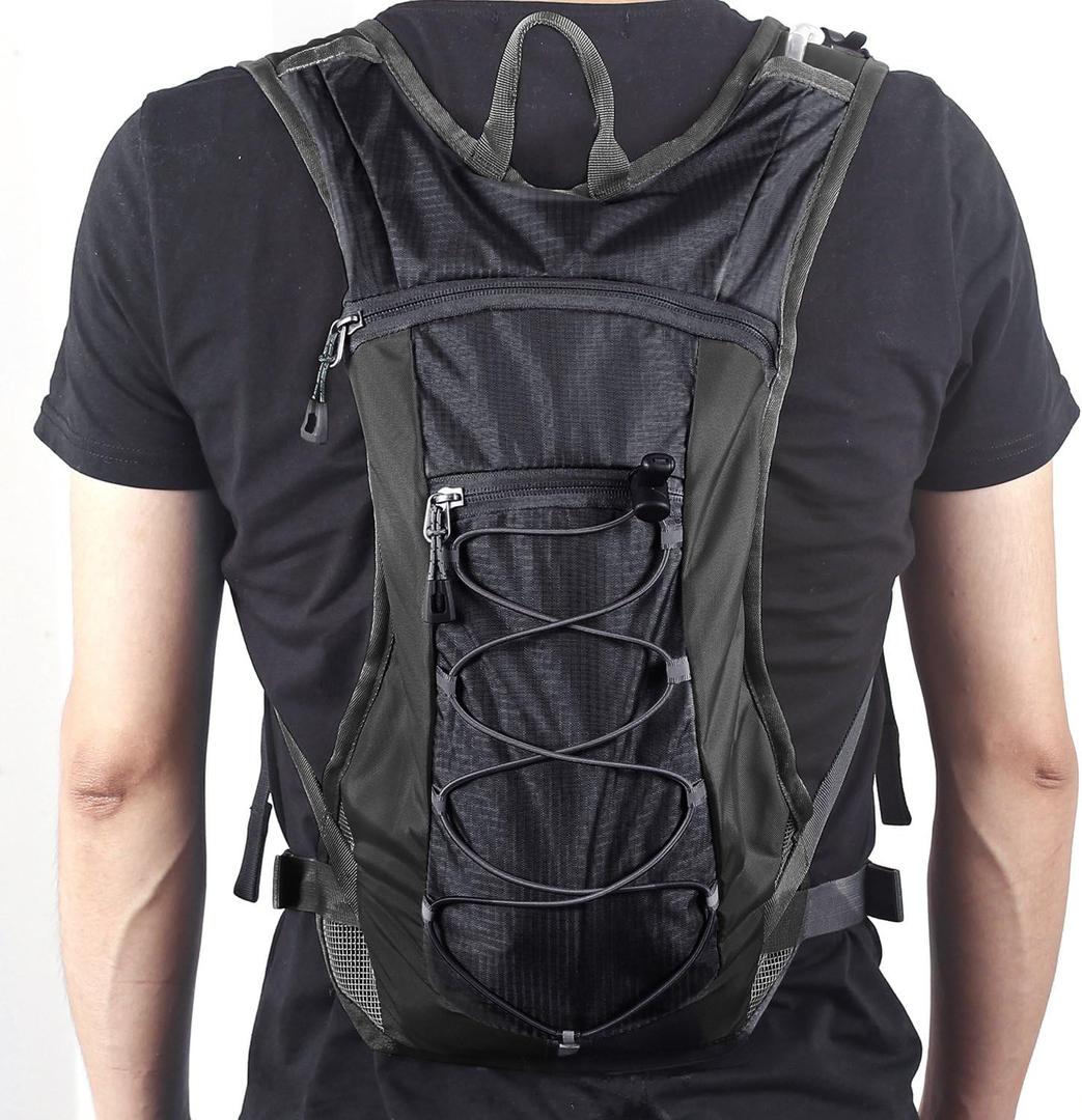 Unigear Hydration Pack Backpack with 70 oz 2L Water Bladder for Running, Hiking, Cycling, Climbing, Camping, Biking (Black)
