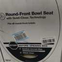 KOHLER Stonewood Quiet-Close, Round Toilet Seat Soft Close, Durable Wood, Easy Installation, Universal Fit, Home Essentials, Biscuit Finish, K-20467-96
