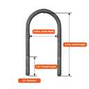 SPARKWHIZ Trailer U Bolt Kit, 5-1/2 inch U Bolt for 3,500 lb Trailer Axle, 2-3/8" Round Axle, 1/2 Diameter, 2" Thread Pitch