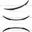 Rear Spoiler Compatible with 2020-2024 Tesla Model Y, MV Style Duckbill Trunk Exterior High Kick Tail Deck Lid Splitter Wing Lip 2020 2021 2022 2023 2024 (Carbon Fiber Pattern)