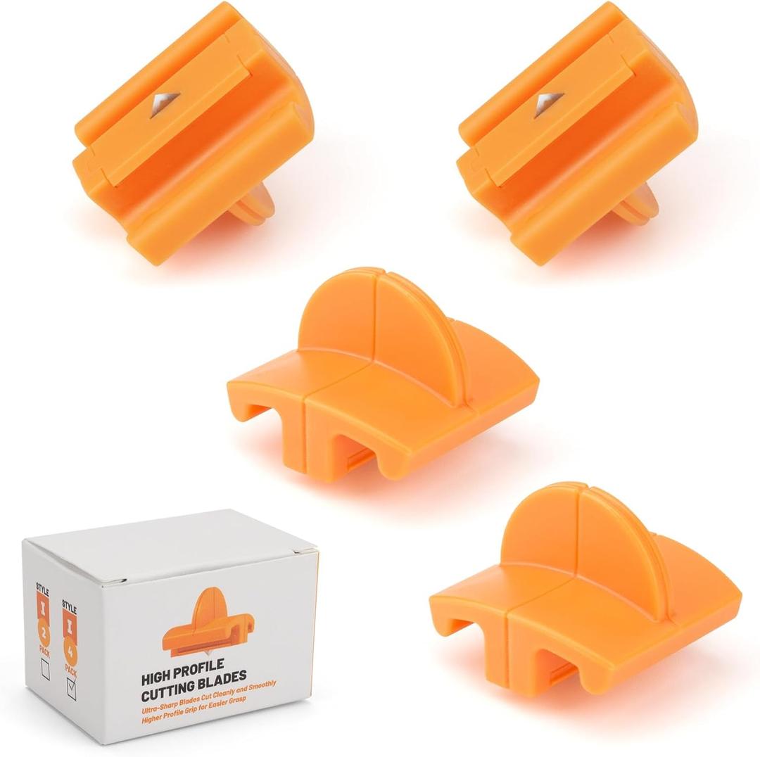 157400-1001 Paper Trimmers Blades Replacement for Fiskars Paper Trimmer TripleTrack High Profile Blades, 12" Portable Paper Cutter Style I Blade 1968701005-4 Pack