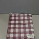 Romanstile Rectangle Vinyl Tablecloth, 100% Waterproof Buffalo Gingham Plastic Table Cloth, Heavy Duty Wipeable Checkered Table Covers for Outdoor, Camping, Picnic, Patio - 60 x 120, Burgundy