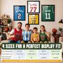 1 Pack T Shirt Display Frame, 15.7" x 19.6“ Black Imitation Wood T Shirt Frame with 98% UV Protection Acrylic, 1" Depth of Usable Space Shadow Box, Display Case for Shirts, Memorabilia, Jerseys
