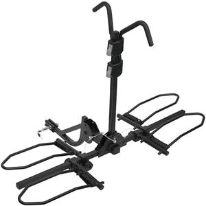 TANO Bike Hitch Mount Rack Carrier for Car, Truck, SUV - Tray Style Smart Tilting Design (Standard/Fat Tire 2 Bike)