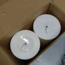 12" x 4" Large Outdoor Candles with Timer Waterproof Flickering LED Flameless Candles Battery Operated with Remote Fake Pillar Candles Realistic for Patio Porch Lanterns, Ivory 2 Pack