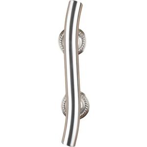 12-inch Wave Grab Bar for Bathtub and Shower, Brushed Nickel Finish, 1.25-Inch Diameter, Curved Bathroom Saftey Hand Rail, Wall-Mounted