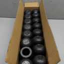 TOAPER 48 PCS Halloween Mini Cauldrons, Black Plastic Cauldron with Handle, Halloween Mini Cauldrons Party Favors, Candy Cauldron Kettles