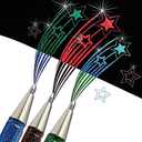 Pentel Hybrid Dual Metallic Liquid Gel Roller Pen YK110/8-M - Pack of 8 Pens in 16 Shimmering Metallic Colours