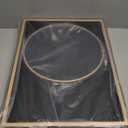 SANZIE Leather Tray Desktop Storage Organizer Premium Serving Tray Decorative Tray Valet Tray for Sundries Cosmetics Phone Wallet Cutlery, Combination, Black (Black Holder With Disc)