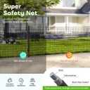 Welded Wire Fencing 36 Inch x 100 Foot, 2 Inch x 3 Inch 16GA Black Hardware Cloth PVC Coated Garden Border Fencing Roll Vinyl Coating Metal Wire Mesh for Yard Vegetable Goat Protection Poultry Netting