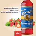 Torani Sugar Free Strawberry Flavored Drink Syrup, 25.4 fl oz (Pack of 4) BB Date: 07-09-2028