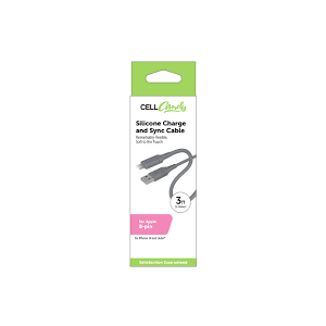 Cell Candy Silicon Charge & Sync Cable For Apple 8 Pin, 1 ct