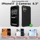 Magnetic for iPhone 17 Case, Compatible with MagSafe, [Integrated Silicone Camera Control Cover] [Screen Protector], 2X MIL-STD Drop Protection Shockproof Phone Case 6.3 inch, Black