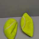 Giant 9.5" Dog Tennis Ball, 2 Pack Oversize Interactive Puzzle Toy with 1*Ball Pump + 1*Needle for Small, Medium, Large Dogs (2 Pack Yellow with Pump)