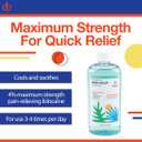 Aloe Vera Gel for Sunburn Relief with Lidocaine Maximum Strength 4%, Solar Recovery for Cooling & Soothing