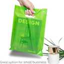 Choice Marts Merchandise Bags Lime Green Color 100 Bags 9"x12" Size 1.5Mil Thick Glossy With Handles