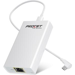 Gigabit PoE to USB C Converter for Smart Phone/Tablet, USB-C to Ethernet Adapter with 23W Charging, Power & Data 2-in-1 RJ45 Port to Type-C Adapter, 10/100/1000Mbps High Speed Plug & Play,IEEE802.3at