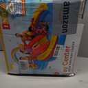 Intex 57453EP 9.75 Foot x 6.3 Foot x 53 Inch Multicolor Rainbow Slide Kids Inflatable Pool with Water Slide and Ring Toss for Children Ages 2 and Up