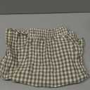 Neer Women's Striped Gingham Pants Cotton Plaid Pajama Lounge Boxer Pants Drawstring Pj Bottoms Wide Leg Trousers with Pocket (Large)