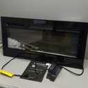 DUMOS 36" Freestanding Electric Fireplace, 1500W/750W Wall Mounted or Recessed Insert Fireplaces Heater with Remote Control,13 Adjustable Flame Color, 12H Timer, Touch Screen，Charcoal