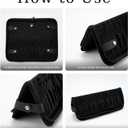 Makeup Brush Holder Waterproof Portable Makeup Brush Organizer Travel Case Stand Up Cosmetic Brush Storage Bag Handheld Makeup Bag for Travel (1 Pcs)