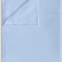 King Flat Sheet Only, 1 Pack Top Bed Sheets, Soft Breathable Brushed Microfiber Color-Coded Label Threads, (105"x102",Light Blue)