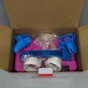 SINBEE Balloon Pump Electric Party Decorations - Electric Balloon Pump for Balloon Arch Kit, Portable Dual Nozzle Balloon Inflator (Rose Red)