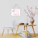 Pink Bow Christian Wall Art, Christian Gifts for Women, Inspirational Bible Verses Wall Decor, Pink Bow Hanging Wood Sign for Office Bedroom Living Room Girl Dorm Apartment - Women of The Bible