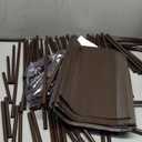 VTRIN 10 Tiers Shoe Rack Tall Large Capacity 50 Pairs Wide Shoe Organizer Sturdy Shoe Shelf for Entryway with Two Hooks Metal Shoe Storage for Closet, Bedroom, Brown