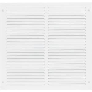 EZ-FLO 16 x 16 Inch (Duct Opening) Return Air Vent Cover for Wall or Ceiling, Solid Steel Return Air Grille, HVAC Vent Cover, White, 61641