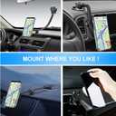 Car Phone Mount for Collapsible Grip/Socket Mount User,Windshield/Dashboard/Vent Phone Holder with Strong Suction Cup,13-Inches Long Arm Gooseneck Cell Phone Cradle for Swappable Grip Stand