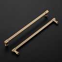 Ravinte 20 Pack 10 Inch Hole Center Solid Kitchen Cabinet Handles Champagne Bronze Dresser Pulls Cabinet Drawer Pulls for Kitchen Cupboard Hardware