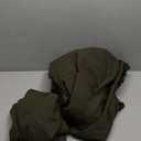 BESTOUCH Duvet Cover Set Queen Size 100% Washed Cotton Linen Feel Comfortable Soft Lightweight 3 Pcs Olive Green