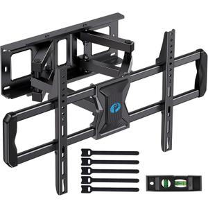 Pipishell Full-Motion TV Wall Mount for Most 3775 Inch TVs up to 100 lbs, Wall Mount TV Bracket with Dual Articulating Arms, Extension, Swivel, Tilt, Fits 16" Wood Studs, 600 x 400mm Max VESA, PILF8