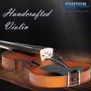 Crafteem Handcrafted Premium Violin Outfit for Kids Beginner, Student, and Adults -Perfect Your Sound and Unlock Your Musical Potential with Confidence. (Matte Antique, 1/2)