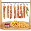 Bacon Display Rack, Bacon Holder with Bacon Serving Dissents, Suspended Exquisite Bacon Holder, Bacon Tray for Bacon Gifts, Birthday Parties, Party Activities, Countertop Display Of Bacon Rack