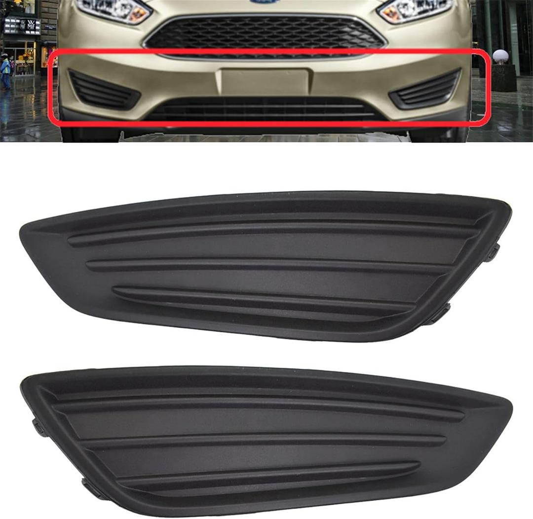 LABLT 1 Pair Fog Light Lamp Covers LH and RH Replacement for Focus 2015 2016 2017 2018