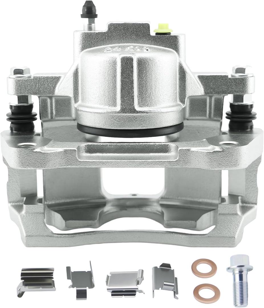 Front Right Brake Caliper 18B5044 Replace for 07-17 Jeep Wrangler, 18 Wrangler JK, 08-12 Liberty, 07-11 Nitro, Front Left for 08-16 Dodge Grand Caravan, Chrysler Town & Country, 19204025, FRC11879