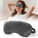 Heated Eye Mask for Dry Eyes, Steam Warm Compress for Stye Eye Treatment, Relieve, Hot Compress, Moist Heat Mask for Blepharitis (Gray)