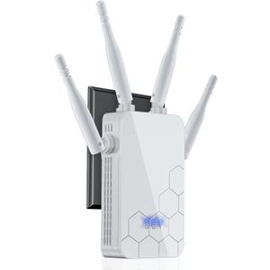 WiFi Extender Internet Booster, Long Range Repeater Wireless Routers Amplifier, Support More Network Devices at Home, Mesh Wi-Fi 80% Faster, 1-Tap Setup